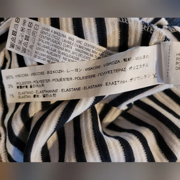 ZARA Bodycon V Neck Front and Back Asymetical A-Line Midi Dress, Size Medium - Picture 12 of 16